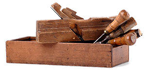 Custom woodworking toolbox